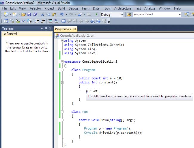 Const ReadOnly and Static Keywords  in C 